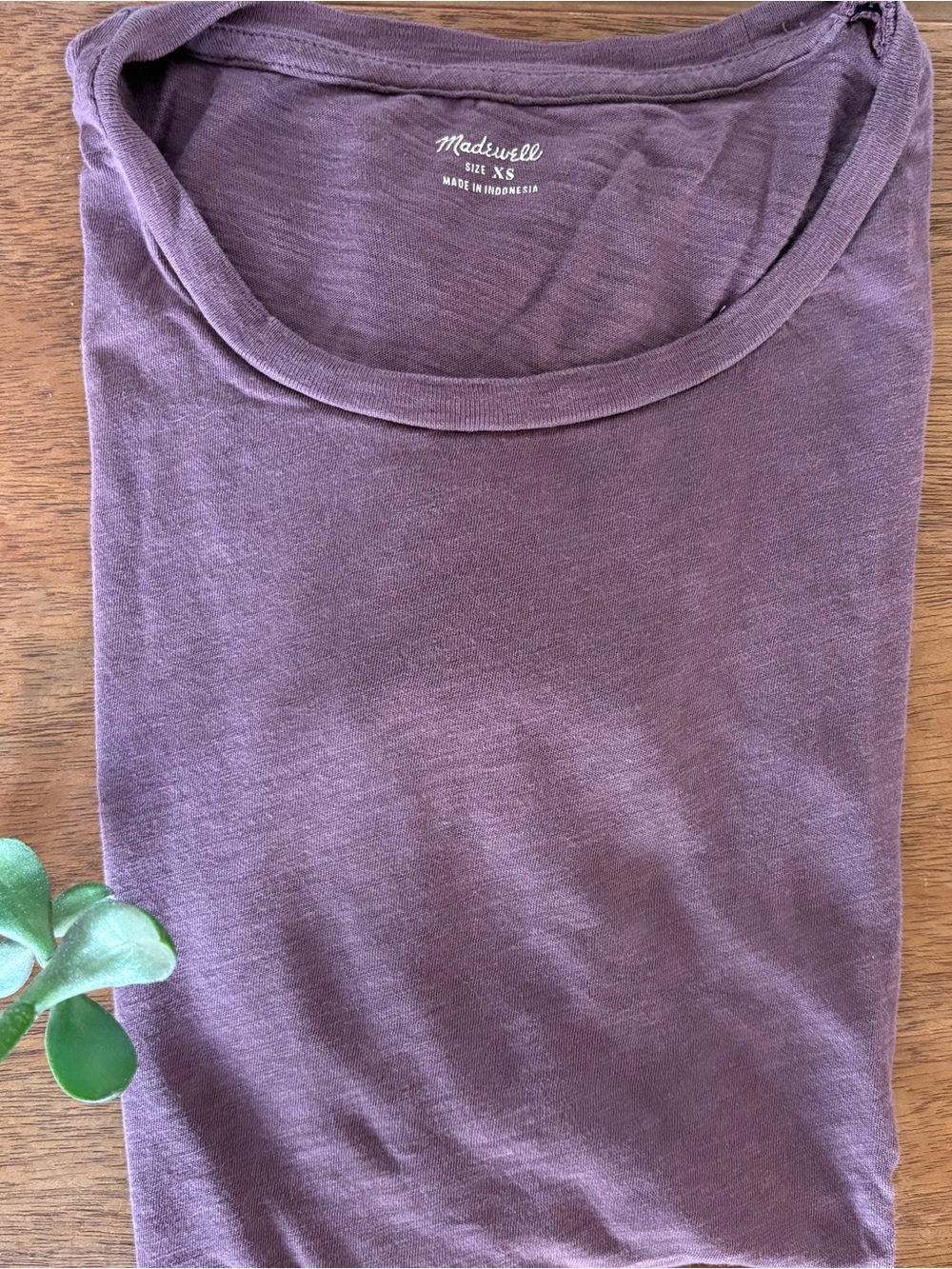 Madewell Women's Dusty Purple Crewneck Short Sleeve Tee